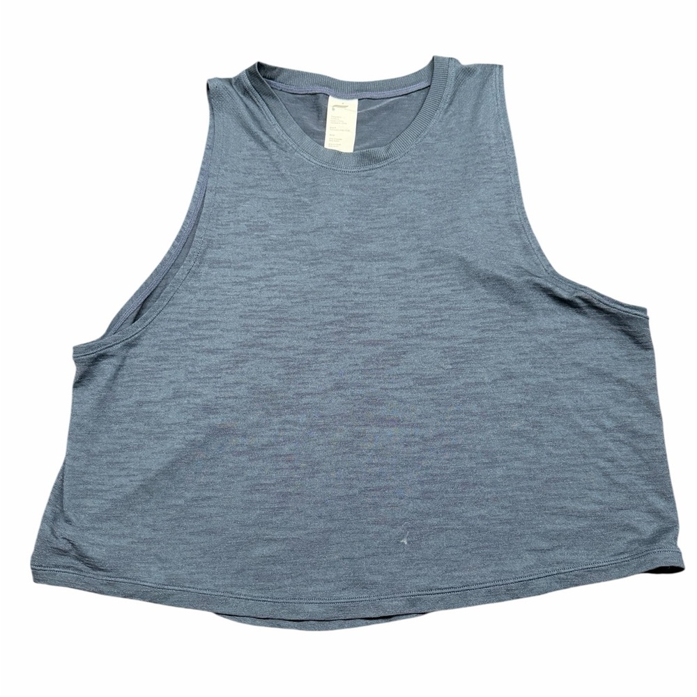 Fabletics Women's Blue Sleeveless Crop Tank Top